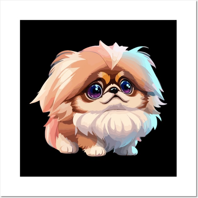 Pekingese chibi Wall Art by allaboutfur